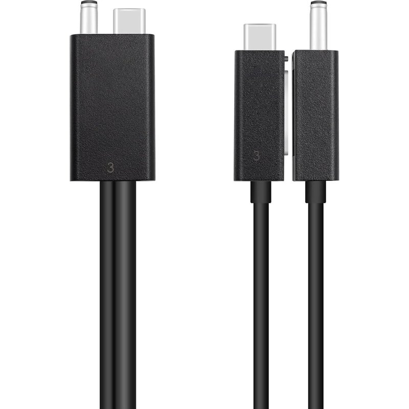 Cable Combo, Câble Combo Dock G2 T/B 3 2.3Ft 40Gbps Pour Hp 2.3"" T/B Dock G2 3Tr38Aa Câble Compatible Avec 3Xb96Ut 3Xb96Aa, Rallonge Cable D'Extension