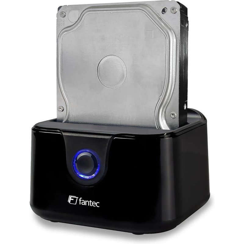 Usb3.2 Gen1 Docking Station For 1X Sata 3.5/2.5 Inch Ssd/Hard Disk, Transfer Rates Up To 5Gbit/S (Superspeed), High-Gloss Plastic, Black