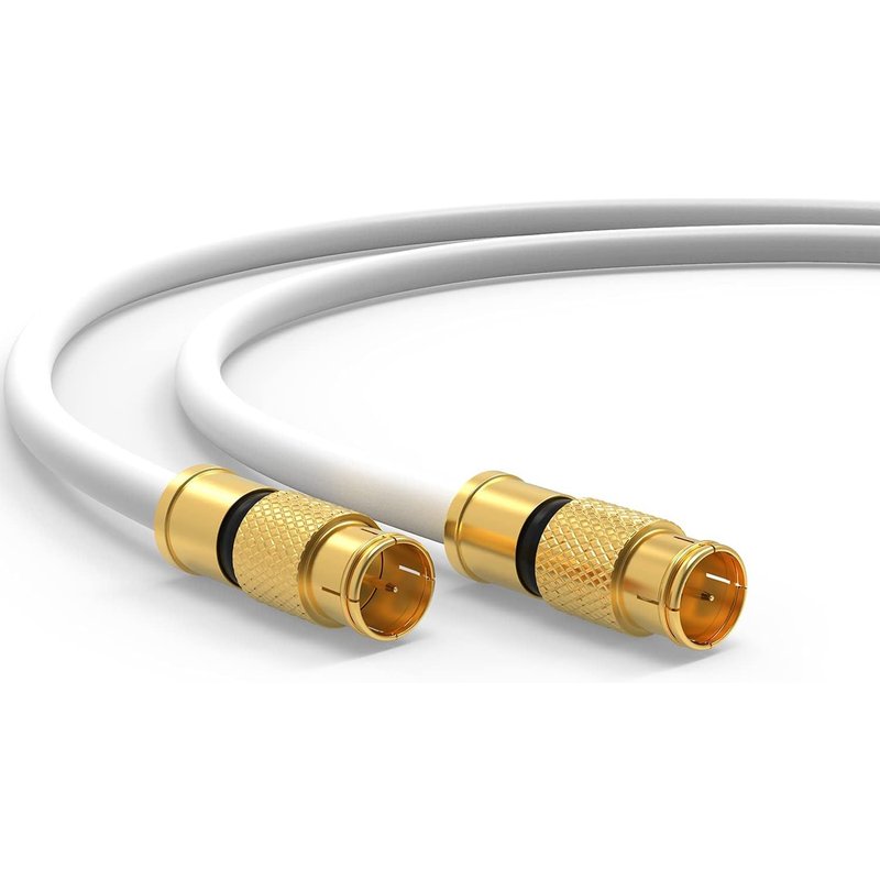 satellite cable 135db fast f plug quick connector satellite tv antenna cable digital tv router connection cable hd 4k uhd