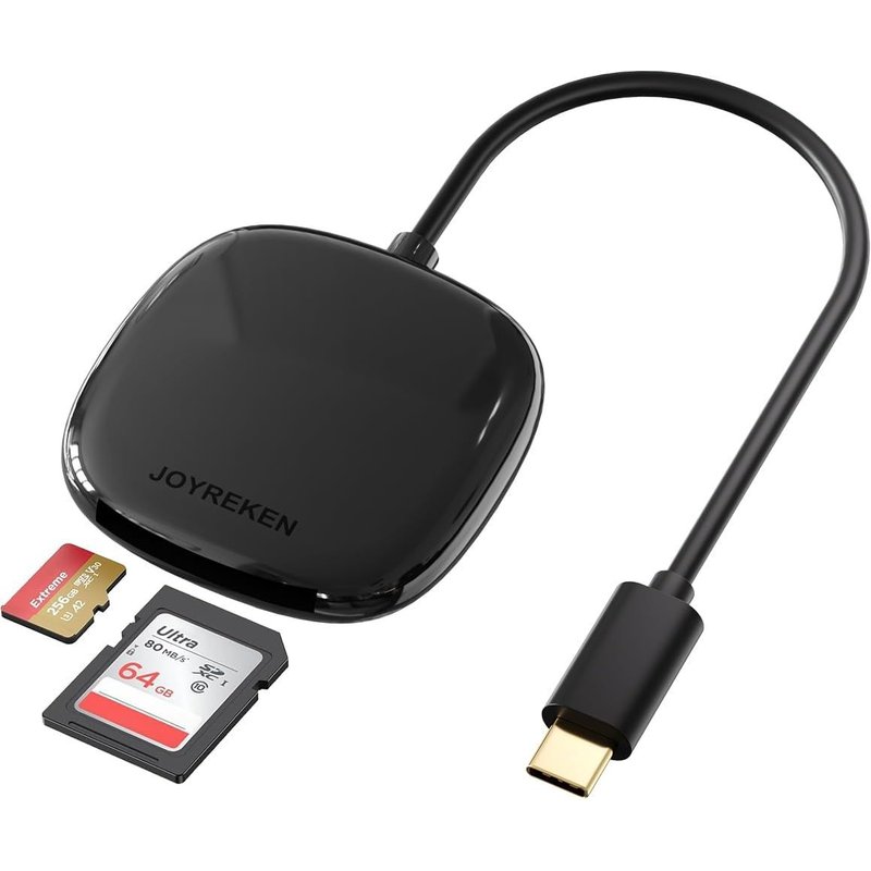 USB C SD Card Reader, 2 in 1 Micro SD Memory Card Reader for TF, SD, Micro SD, SDXC, SDHC, USB C SD Card Reader Compatible with iPhone 15, Samsung Galaxy, MacBook, iPad, Device