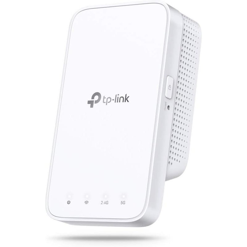 RE300 AC1200 Amplified WLAN Repeater, Dual Band WLAN 867MBit/s 5GHz + 300MBit/s 2.4GHz, Compatible with All WLAN Routers or Access Points