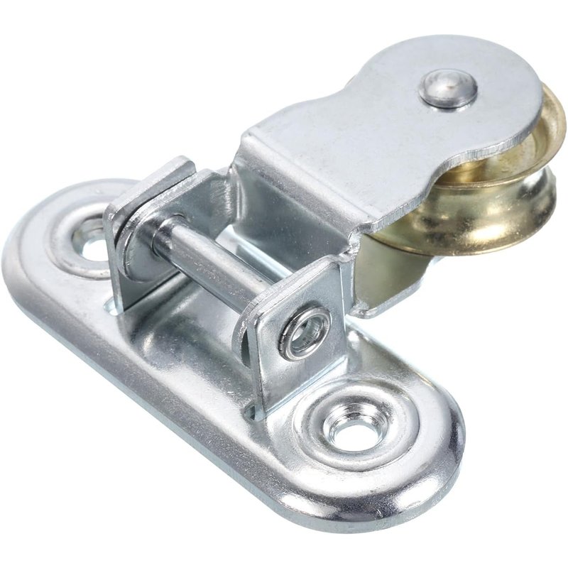 Poulie simple de 65 mm, roue de remorquage en fer plaqué zinc