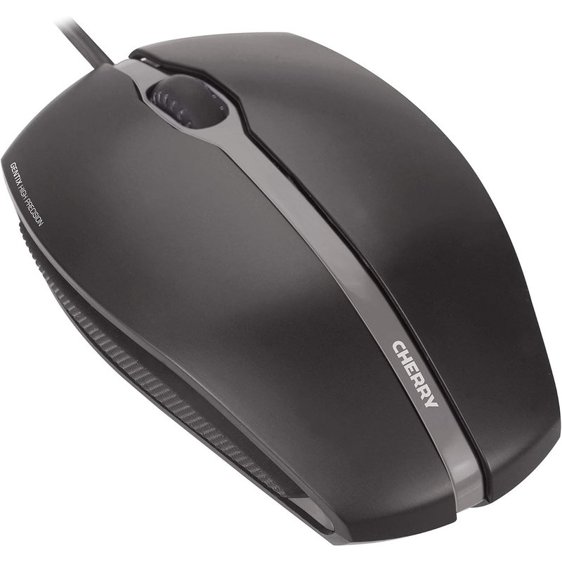 Souris filaire, Molette de défliement précise, Capteur optique, Design symétrique pour droitiers et gauchers, Câble 1,8 m USB 2.0 Noir