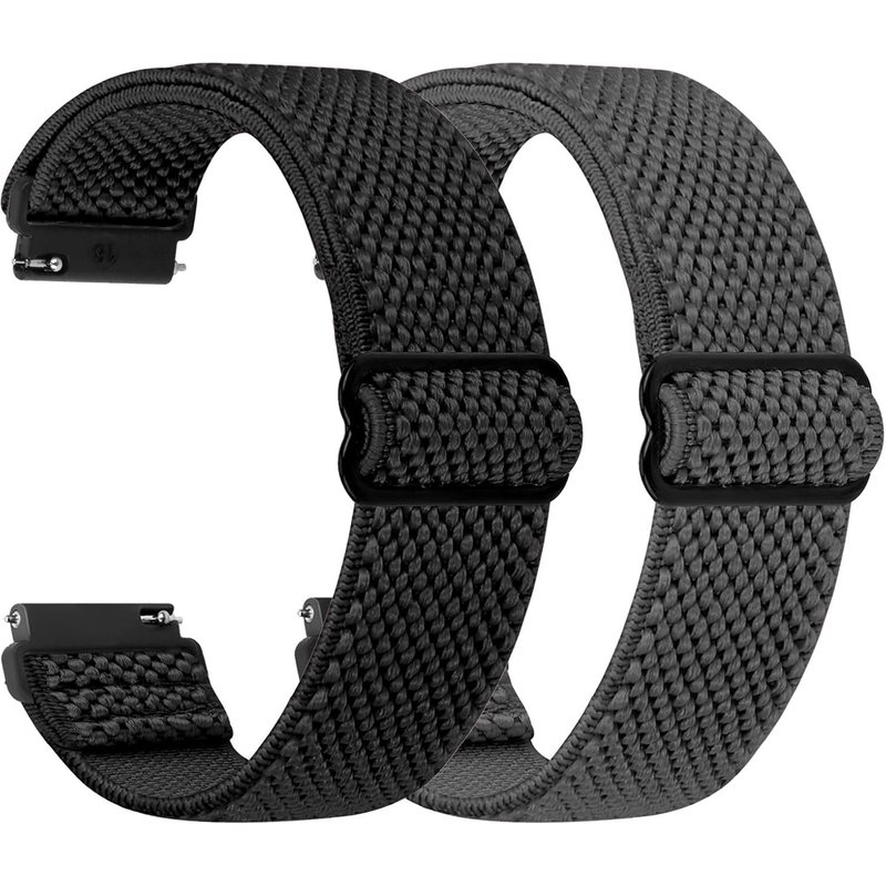 Bracelets de montre en nylon élastique à dégagement rapide ¿ Largeur du bracelet : 20 mm ¿ Couleur et largeur au choix