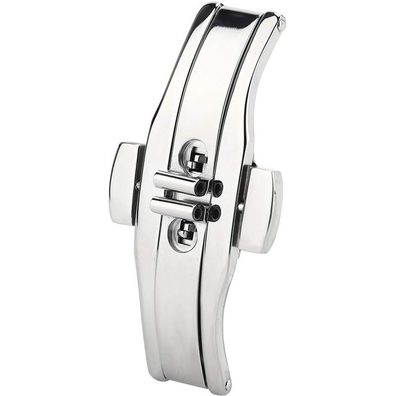Boucle Déployante Papillon De Remplacement Pour Bracelet De Montre + Fermoir Papillon Poli, Déploiement Papillon Pour Montre, Fermoir De Montre Papillon (Homme)