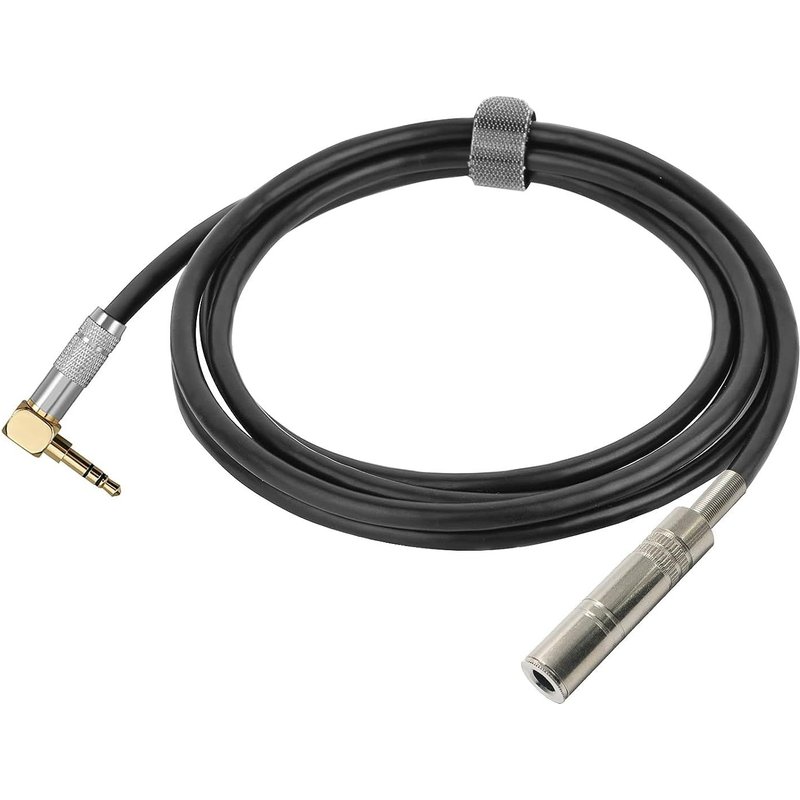 3,5MM Mâle 90 Degrés Angle Droit à 6,35MM Femelle Câble Audio Câble D'extension pour Casque Câble AUX (10M)