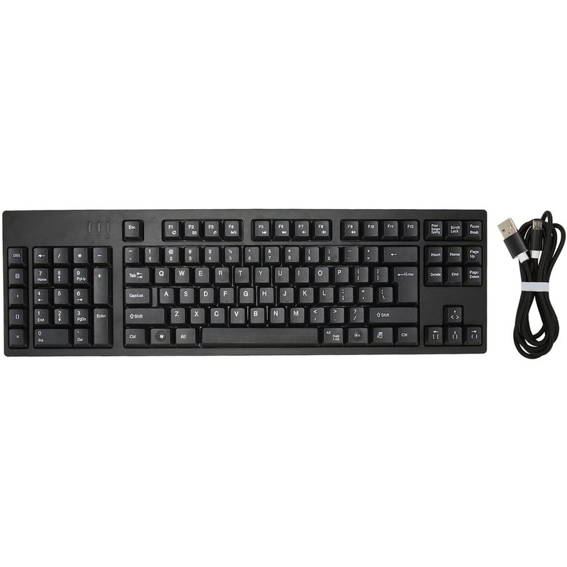 Clavier Ergonomique QWERTY pour Gaucher - 109 Touches, Micro USB Plug and Play - Pour Entreprise, Comptabilité et Concepteur