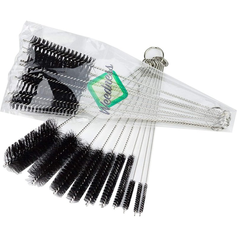 Kit de nettoyage bong 10 brosses de nettoyage - brosses de nettoyage de tuyau Nettoyeur de pipe Ă eau Kit de brosses de nettoyage