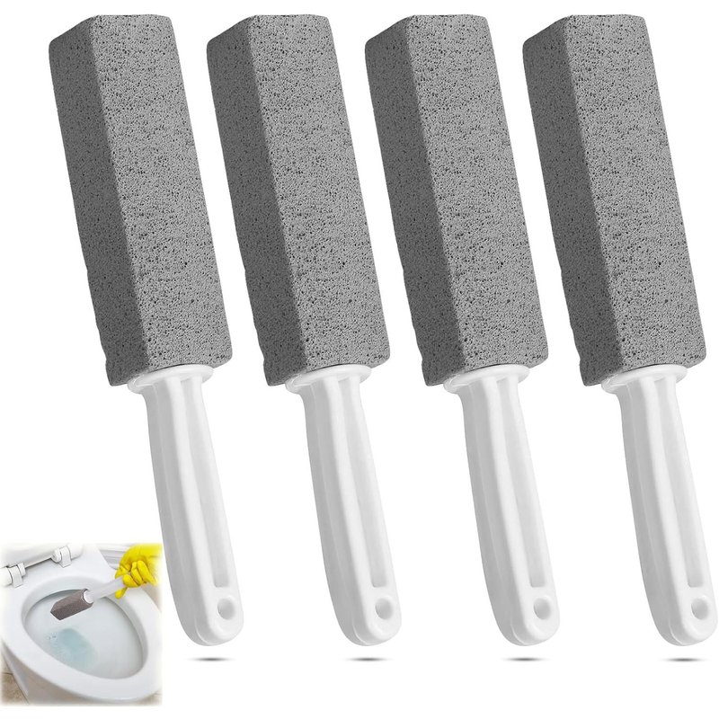 4 Pièces Pierre de Nettoyage Pierre Ponce Nettoyant WC Nettoyage de Toilettes pour Cuisine Barbecue Salle de Bain Toilettes Pédicure Piscine