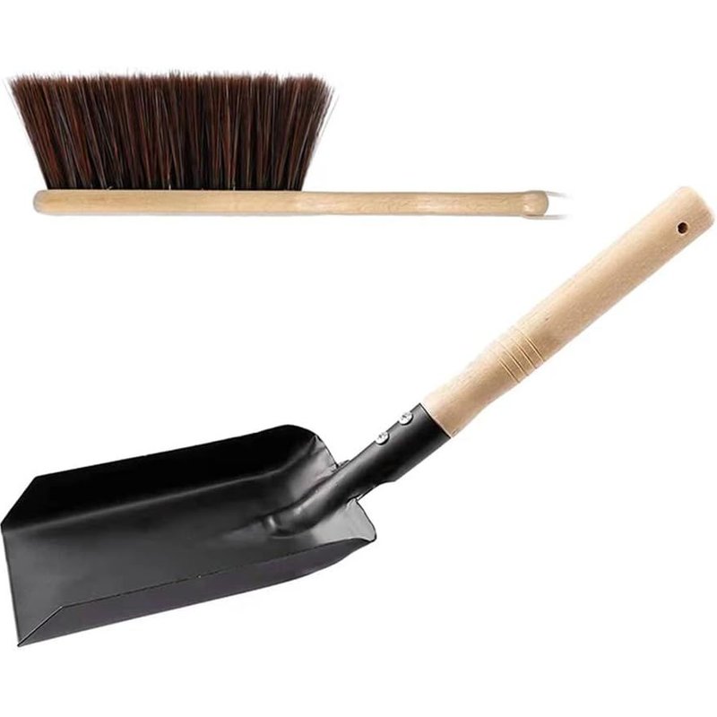 Ensemble de Pelle à Charbon et de Brosse de Foyer, Pelle et Brosse de CheminéE, Ensemble de Rangement de Foyer, Ensemble D'Outils de CheminéE, Outils de Foyer