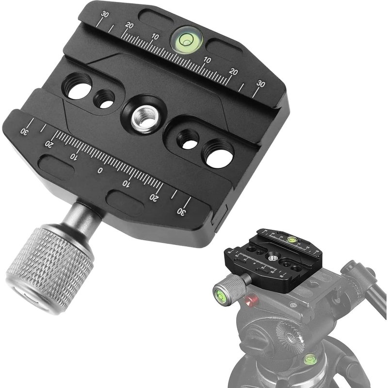 70mm Pince à dégagement Rapide de Type Arca Plaque,Arca Swiss Plateau Rapide Plaque,Plaque De Dégagement Rapide,trépied Plateau à dégagement Rapide pour Trépied Monopode Rotule Caméra