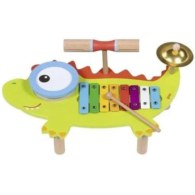 Goki Musikstation Krokodil Mit Notenheft