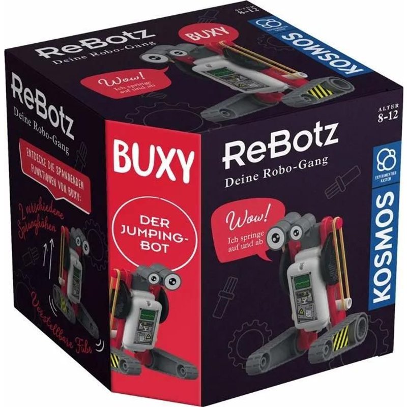 Mecanique - electronique Kosmos - 601867 - ReBotz - Buxy der Jumping-Bot: Experimentierkasten