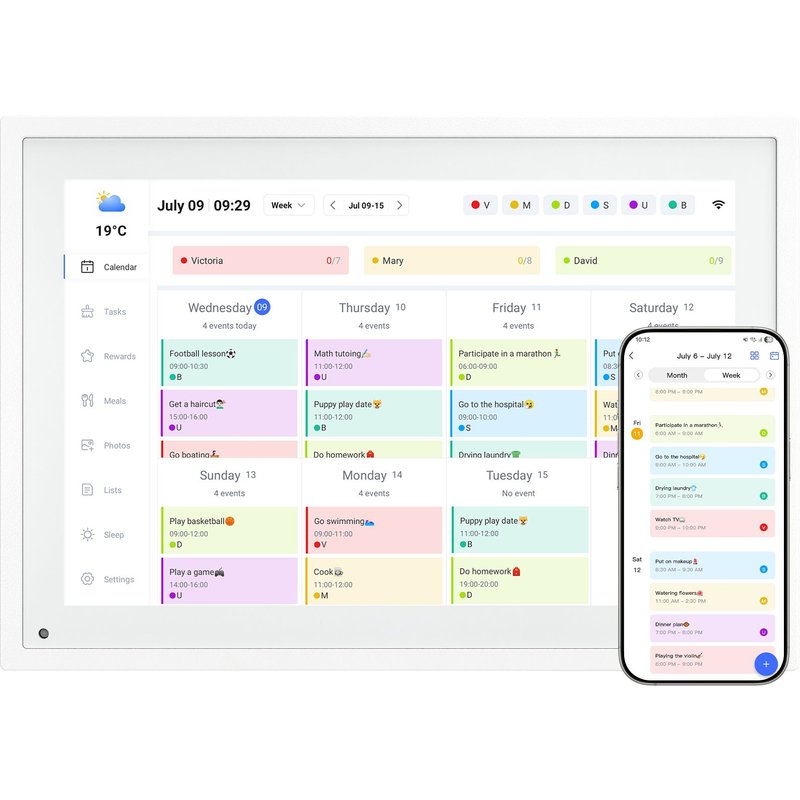 Tablette TABWEE P10 Calendrier Numérique 10.1" 2Go RAM + 32Go ROM