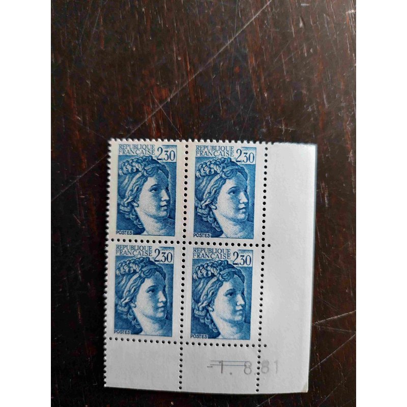 Coin Daté De France Neuf ** Timbre N° 2060 Sabine 2.60