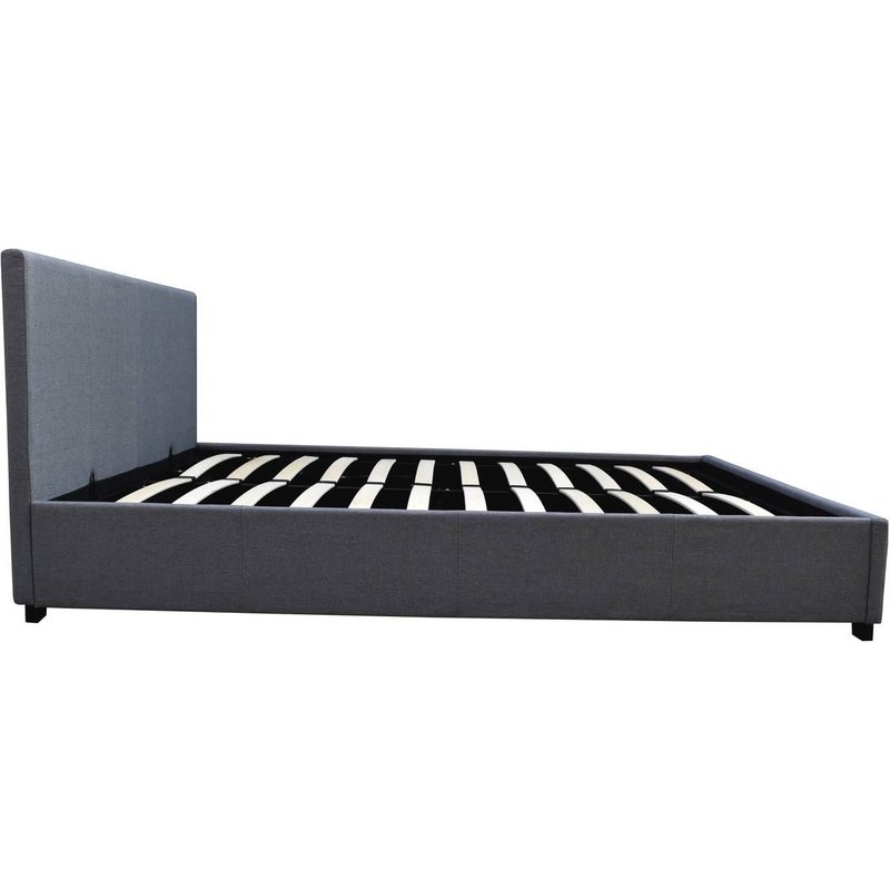 Lit Double Avec Coffre "Carla" - 160 X 200 - Gris