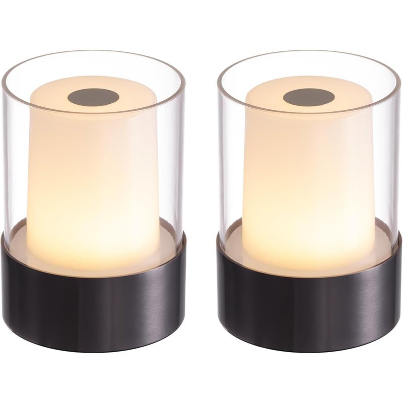 2 Pack Small Camping Lights, Touch Light, Rechargeable Cordless Portable Camping Light Suitable For Bedroom Decoration, Baby Night Light, Bathroom, Nursing