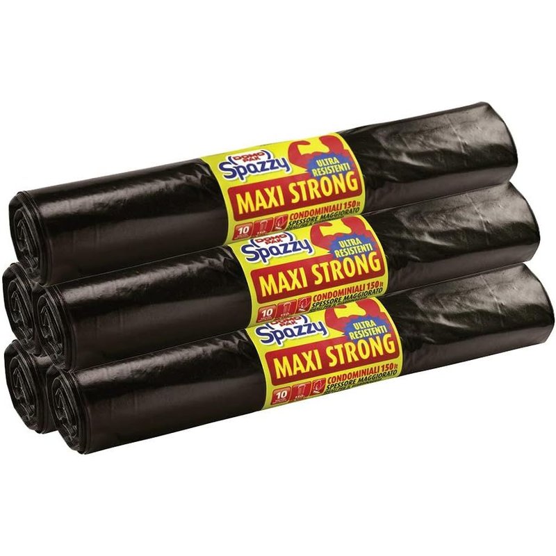 Domopak Lot De 5 Paquets De 10 Sacs De Rangement Pour Sac De Rangement 150 L Noir