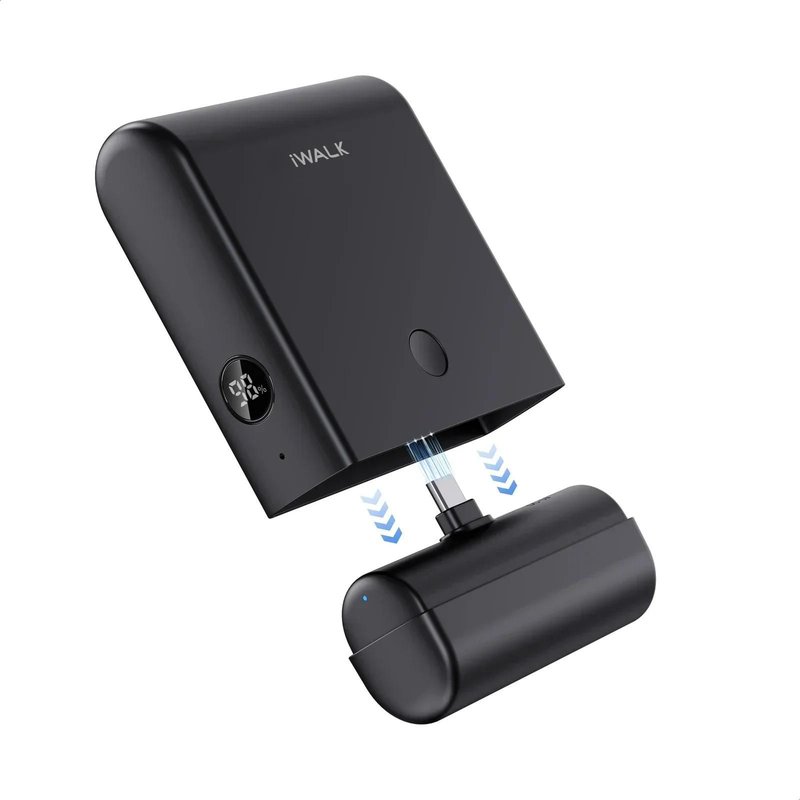 Iwalk Petit Chargeur Portable 13500 Mah, Banque D'Alimentation Usb-C Avec Étui De Chargement Port D'Entrée Et De Sortie De Type C Pour Iphone Samsung