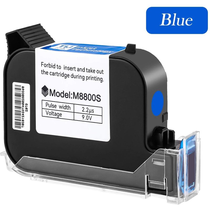 Cartouche D'Imprimante À Jet D'Encre Prime Tij 12.7Mm, Noir, Rouge, Jaune, Bleu, Vert, e, Séchage Rapide, Encre Solvant Étanche