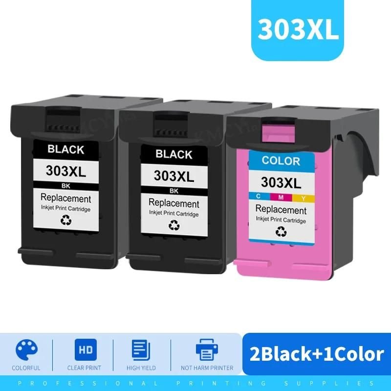 Kmcyinks 303Xl Cartouche D'Encre Compatible Pour Hp 303 Pour Hp303Xl Envy Photo 6220 6222 6230 6232 6252 6255 6234 7130 Imprimantes