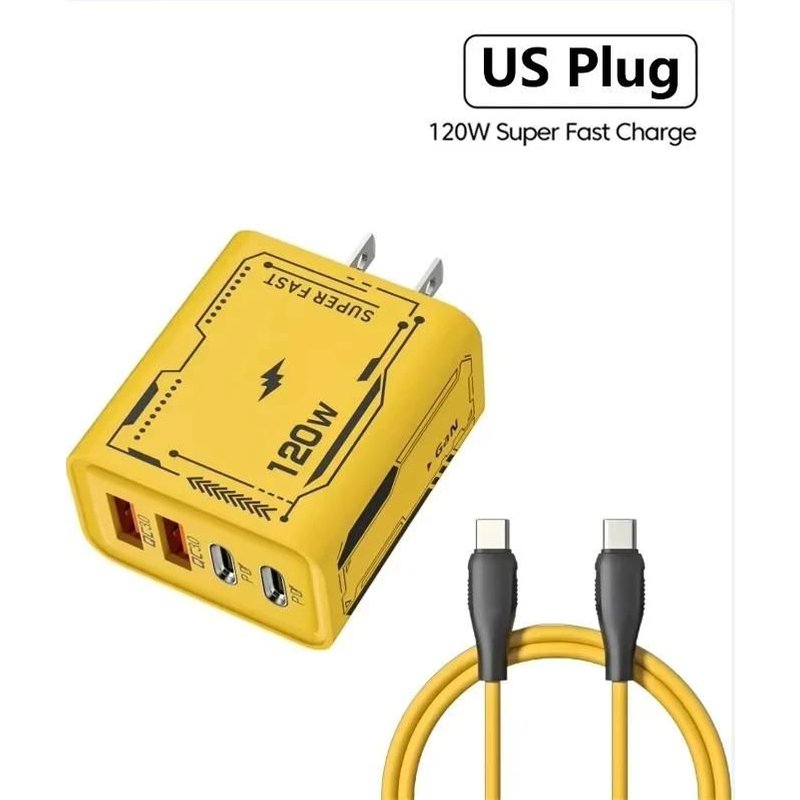 Xiaomi Original 120W Chargeur Ultra Rapide Type-C Gan Chargeur De Téléphone Usb-C Qc 3.0 Adaptateur De Téléphone Pour Iphone Samsung Xiaomi