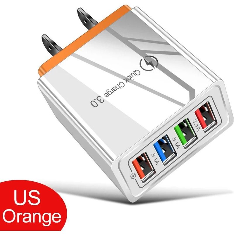 Pour Iphone 14 Chargeur Usb Charge Rapide 3.0 Pour Samsung Xiaomi Mi Tablettes Adaptateur De Chargeur De Téléphone Portable Prise Ue/Us Charge Rapide