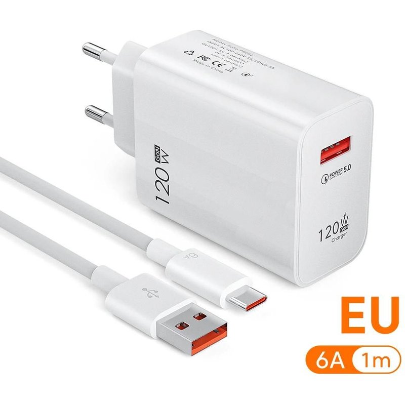 Chargeur Usb Charge Rapide Qc3.0 Câble Usb C Câble Type C Chargeur De Téléphone Portable Pour Iphone Huawei Samsung Xiaomi Charge Rapide