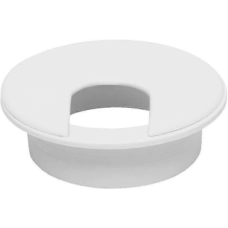 Oeillet De Bureau 10 Pcs Rond Encastrement Câble Oeillets 50mm Couverture En Plastique Oeillets Way Cable Tidies Pour Table De Bureau (Blanc)-Bon