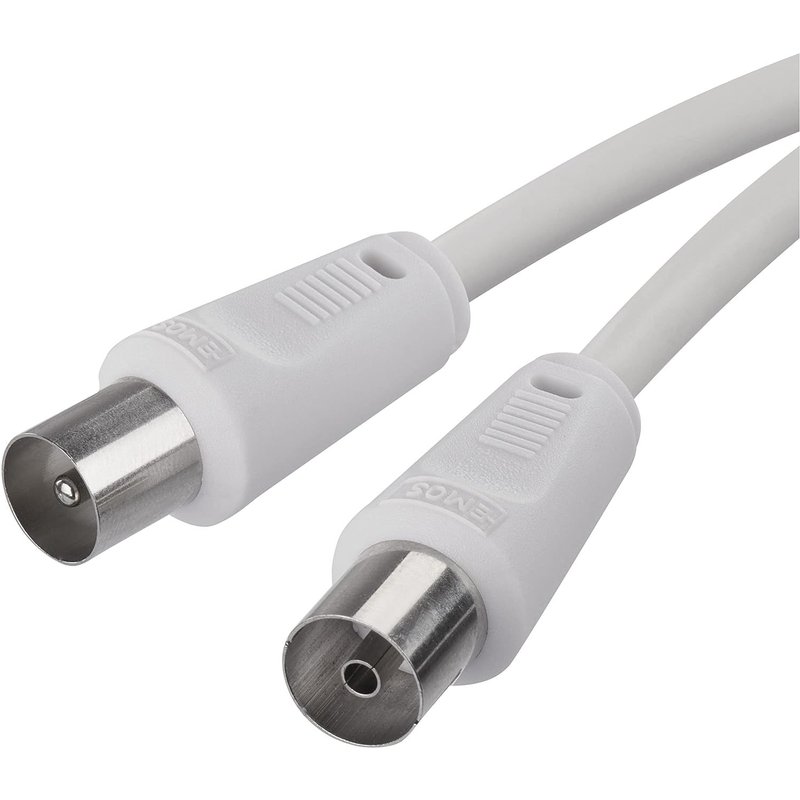 Câble d'antenne,câble coaxial,câble TV,3,5 m,câble coaxial pour TV numérique,récepteur,SAT,double blindage,câble coaxial droit mâle vers coaxial femelle droite