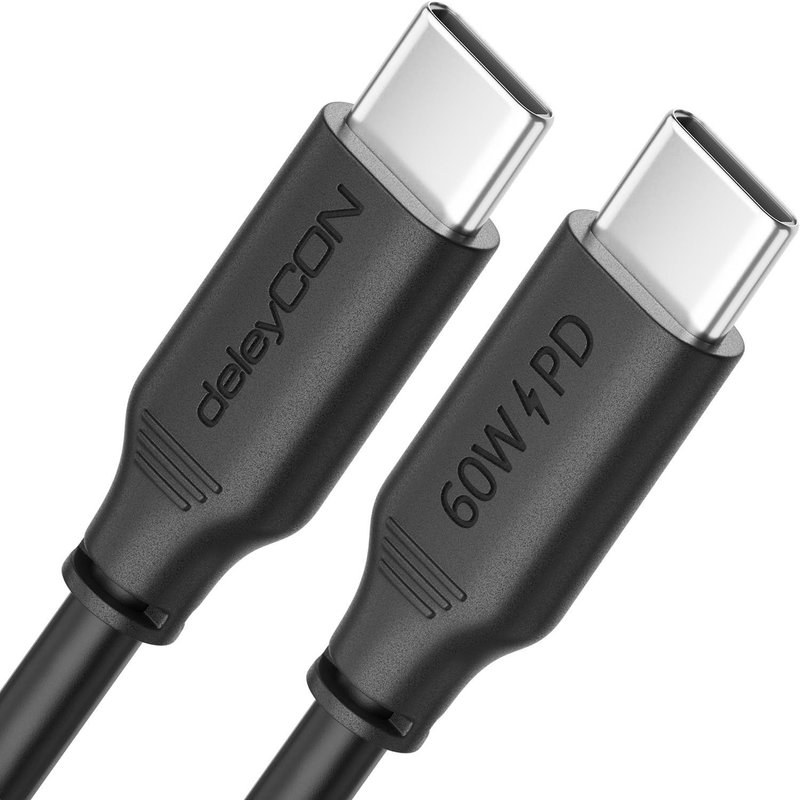 0.5m USB C PD3.0 Cable (60W Fast Charging Cable) Short Charging Cable - C to C - for iPhone 16 15 Pro Max Samsung Galaxy S25 S24 S23 Pixel iPad Pro MacBook Air Tablets Switch PS5