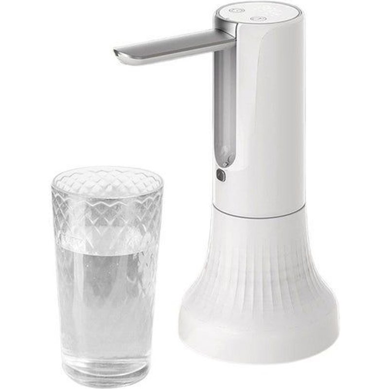 Distributeur D'eau Rechargeable Par Usb Pour La Maison, Le Bureau Et Le Camping Âż Blanc, 3 Modes De Pompage, Design Pliable