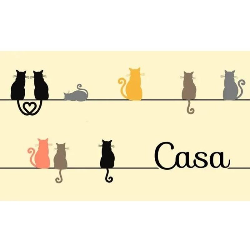 Zerbino Casa Miao Miao In Fibra Di Cocco 75x45 Cm Accessori Casa