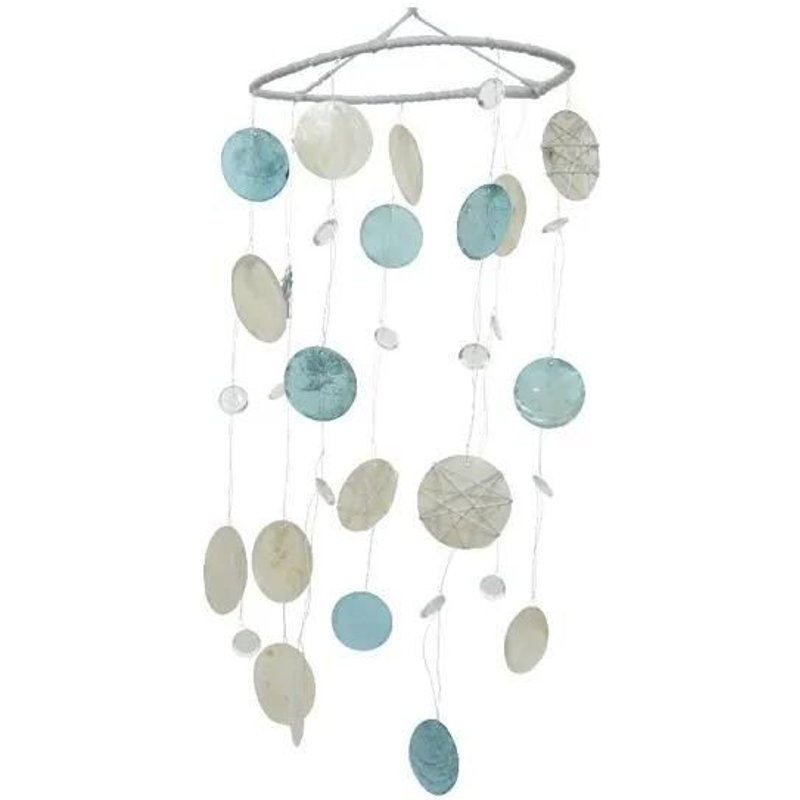 Decorazione Appendibile Con Conchiglie/Perle 1,5x23x30cm Decoro Casa Interni Esterni