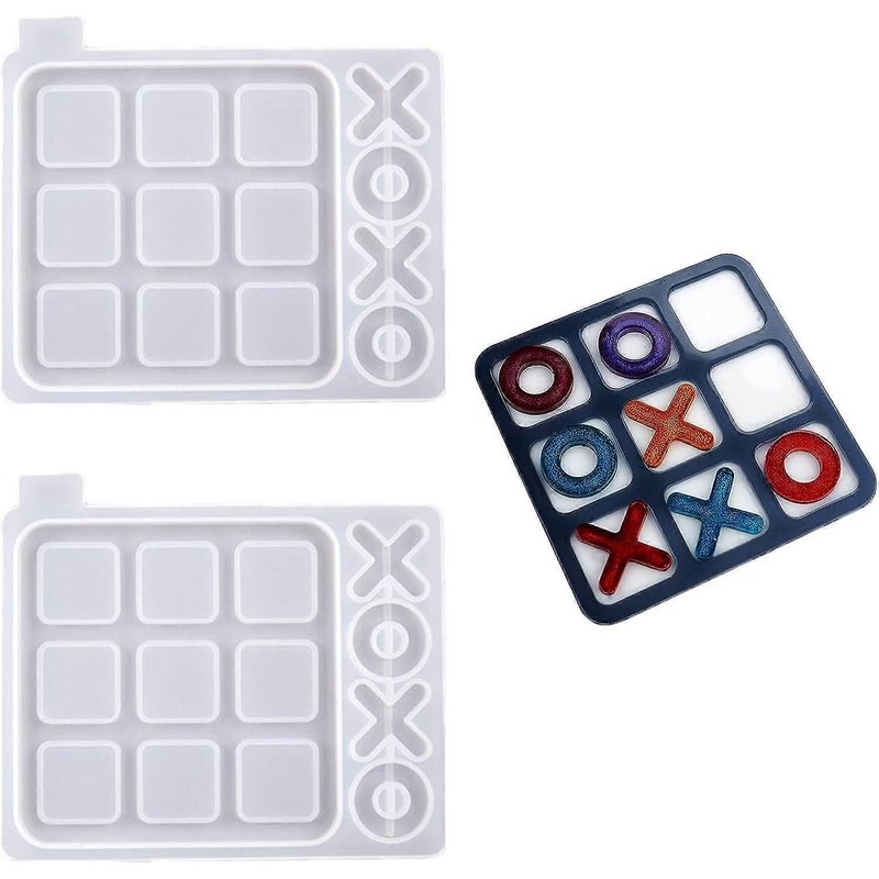 2 Moules En Résine Époxy Pour Jeux De Société Xo