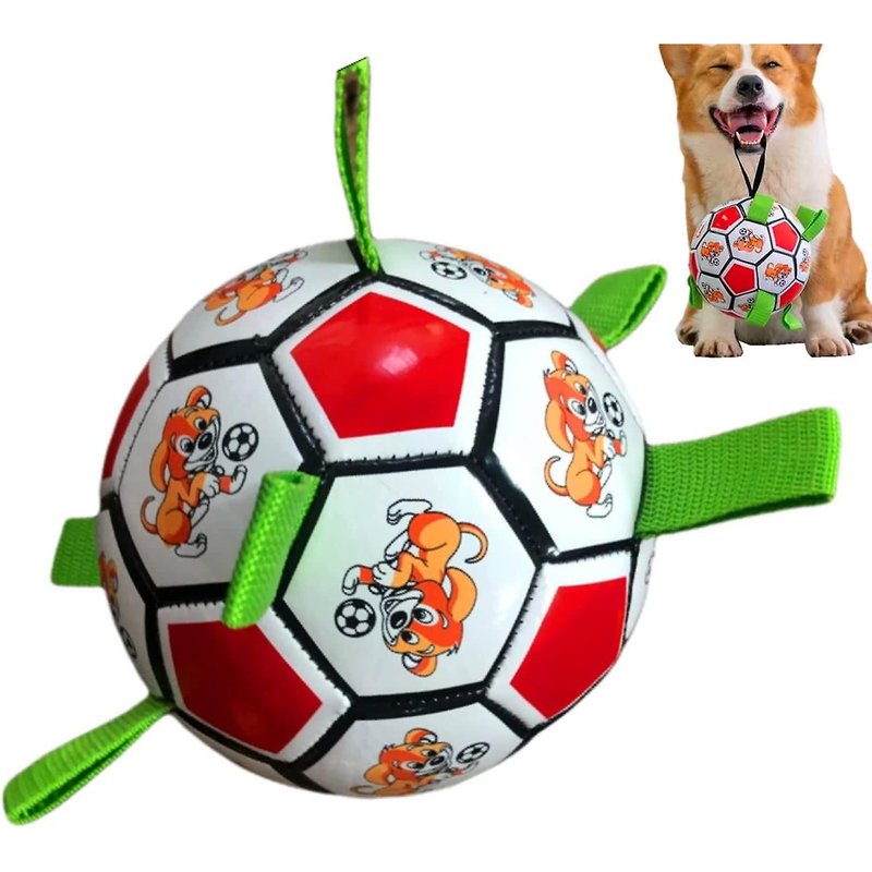 Jouets Pour Chiens, Balles, Jouets De Football Interactifs Avec Languettes De Préhension, Jouets Interactifs Pour Chiens, Jouets De Jardin Pour Chiens