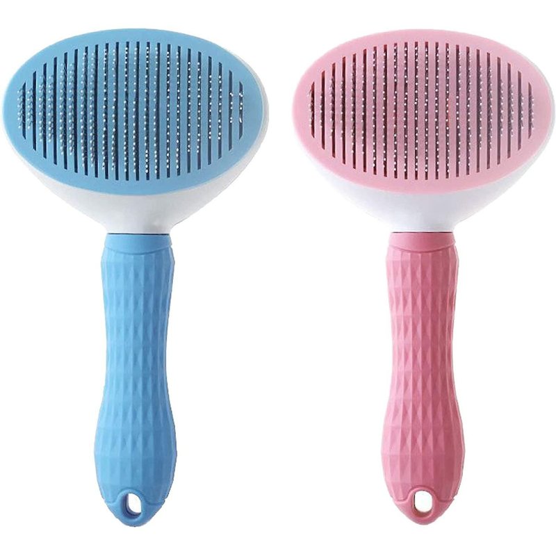 Brosse Autonettoyante Pour Poils Morts Pour Chat Et Chien, Peigne De Toilettage, Brosse Autonettoyante Pour Chiens Et Chats Avec Poils