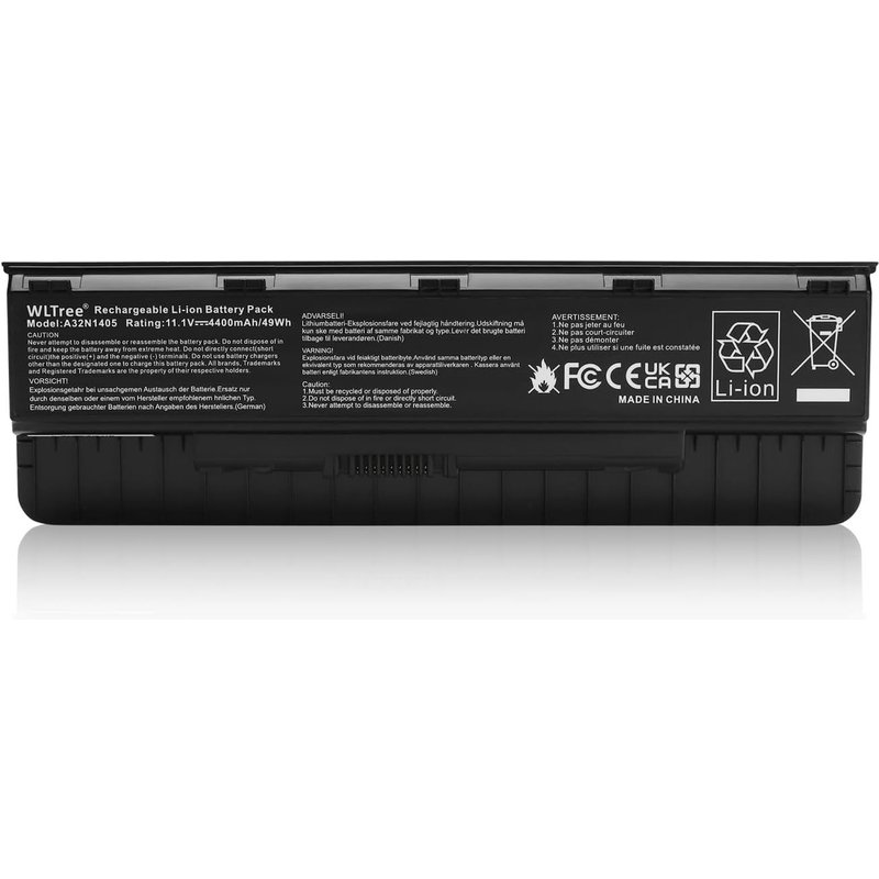 Remplacement Batterie A32N1405 pour ASUS N551 N551JX N551JK N551JM, ROG G551 G551J G551JK G551JX G551JW G551V G771 G771JM G771JW GL551 GL551J GL551JX GL771 GL771J GL771JM GL771JW Battery
