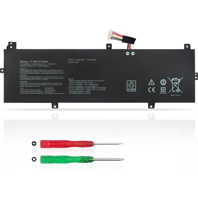 50Wh C31N1620 Batterie pour ASUS Pro P5440F P5440FA P5440FF P5240U P5240UA P5240UF P5240FA P5240FF P5340FA P5340FF P5340UA P5340UF P5440UA P5440UF PU404 PU404U PU404UA PU404UF PU404F PU404FA