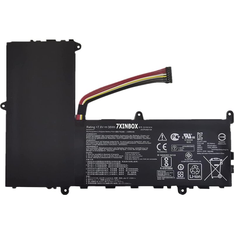 7.6V 38wh 4840mAh C21N1414 C21PQ91 CKSE321D1 Remplacement Batterie pour ASUS EeeBook X205T X205TA X205TA3735 X205TA-BING-FD015B F205TA F205TA-FD0064TS 11.6