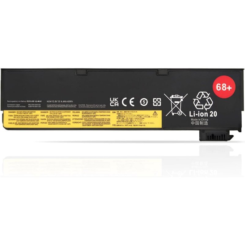 48Wh 68+ 45N1128 45N1129 Batterie pour Lenovo ThinkPad X240 X240s X250 X260 W550 L450 L460 L470 T440 T440s T450 T450s T460 T460p T470p T550 Série 45N1136 45N1127 45N1738 45N1134 45N1125
