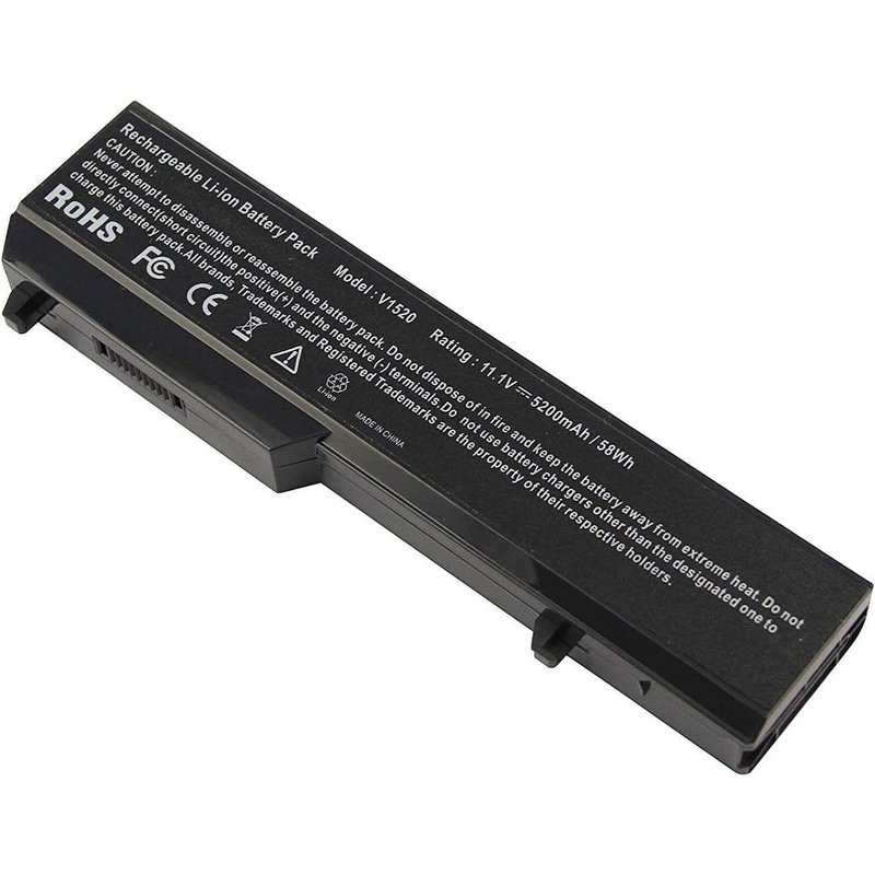 K738H T114C T112 T116C PP36L PP36S 312-0724 312-0922 N958C N950C 0K738H 0N241H Remplacement de la Batterie d'ordinateur Portable pour Dell Vostro 1310 1320 1510 1511 1520 2510 Series(11.1V 5200mAh)