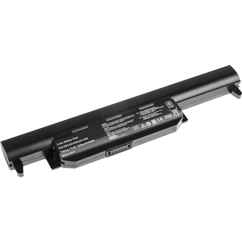 A32-K55 Batterie de rechange pour ordinateur portable Asus X75V X75A K55 K55N K55VM R704V R500V F55A F75VD F75V F75VB F75VC a55v a75v R503U R503A R503C KKK5200 mAh 55VD X. 75VD K75VM K75VD