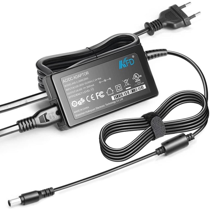 24V 2,7A Bloc d'alimentation Chargeur pour Epson Scanner V750 v750-M Pro v800 v850 V850 Pro 3170 J221A J221 J252A J252Workforce ES-400 II ES-500W II ES-500WR DS-530 DS-770 DS-780N Adaptateur