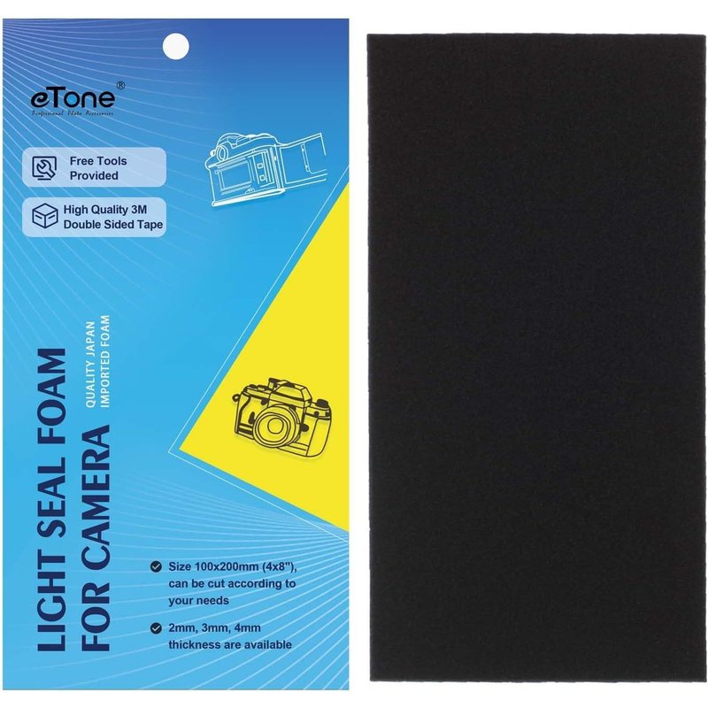 Mousse de rechange pour appareil photo 120 Ă 135-Avec clips-Pour appareil photo 120 Ă 135-Grand format-3 mm