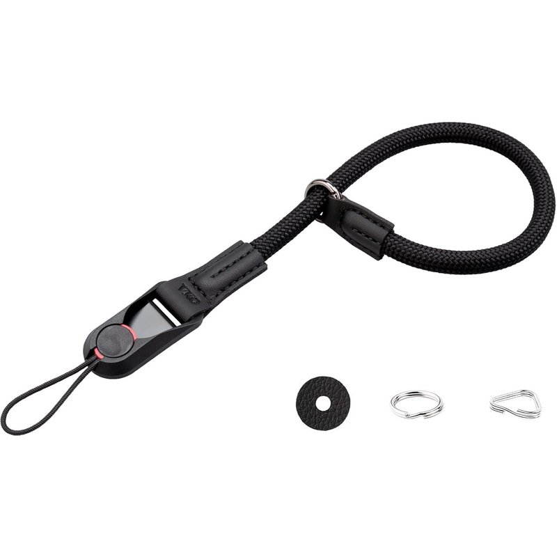 Dragonne à libération rapide pour appareil photo reflex numérique sans miroir (noir)