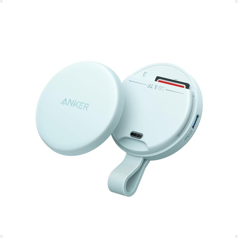 Adaptateur USB-C MagGo,Lecteur de Carte SD & TF Portable magnétique avec câble intégré,Transfert de données 312 MB/s Max.,données amont 10 GB/s,Compatible avec appareils USB-C,Photo,vidéo.