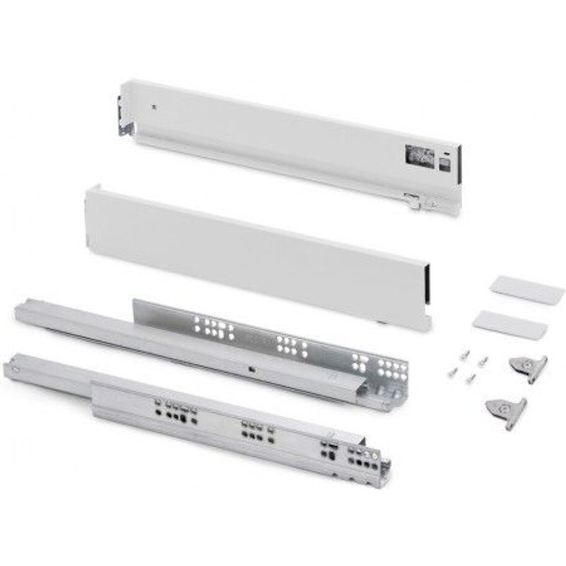 Tiroir extérieur Vertex 3D blanc - hauteur 83 mm - charge 40 kg - 500 mm EMUCA