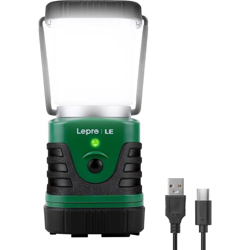 Lanterne Camping LED Rechargeable,Lampe Camping Puissante 1000Lm Dimmable,Lampe Torche 360° Eclairage 4 Modes,Etanche Portable Suspendue,pour Camping,Bricolage,Secours,Garage,Cave,etc.