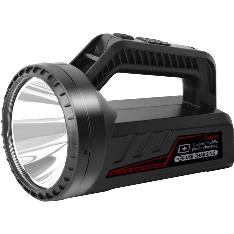 Lampe Torche LED Rechargeable,Lampe de Poche Puissante avec 7 Modes D'éclairage,Lampe Torche Puissante avec Câble USB,IPX5 Étanche,Bandoulière pour Camping/Randonnée/Urgence